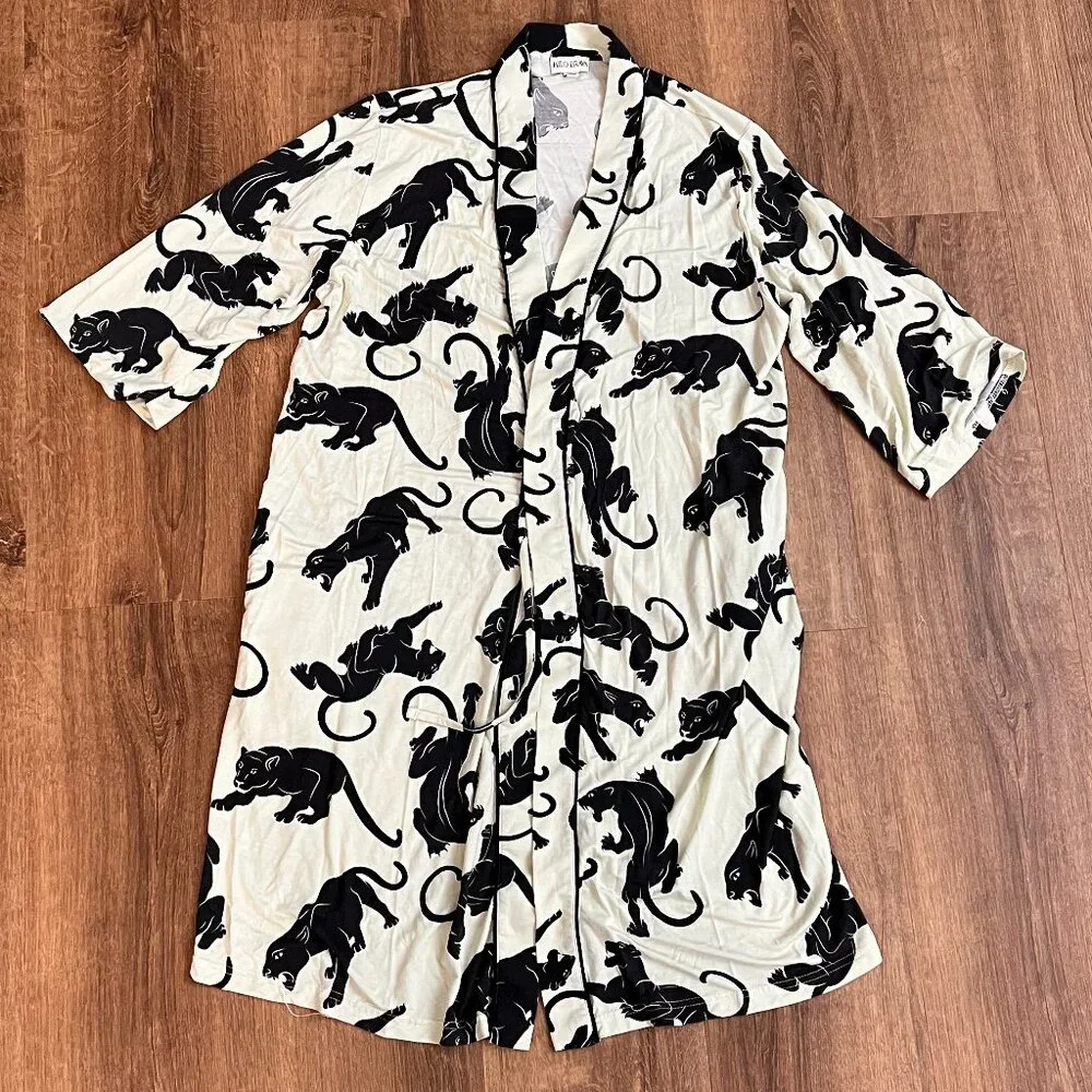 Kilo Brava Panther Short Loungewear Robe Sz L